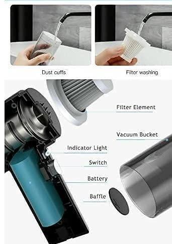 Portable Air Duster & Wireless Vacuum Cleaner ✨🌪️